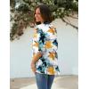 imageZeagoo Womens Open Front Cardigan 34 Sleeve Draped Ruffles Soft Knit Sweaters S3XLTye Dye Flower