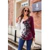 imageZeagoo Womens Puff Long Sleeve Shirts Pleated V Neck Fall Tunic Tops Blouse Dressy Casual Loose Summer TShirtsBf183