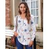 imageZeagoo Womens Puff Long Sleeve Shirts Pleated V Neck Fall Tunic Tops Blouse Dressy Casual Loose Summer TShirtsDh6