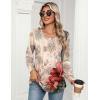 imageZeagoo Womens Puff Long Sleeve Shirts Pleated V Neck Fall Tunic Tops Blouse Dressy Casual Loose Summer TShirtsPa275