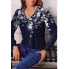 imageZeagoo Womens Puff Long Sleeve Shirts Pleated V Neck Fall Tunic Tops Blouse Dressy Casual Loose Summer TShirtsSf103