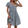 Printed Blue