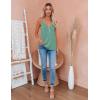 imageZeagoo Womens V Neck Camisole Tank Top Strap Sleeveless T Shirt Casual Loose Vest Blouse  SXXL2 Packgreen and Dark Grey