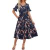 Navy Blue Floral
