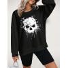 imageZeagoo Women Crewneck Sweatshirts Pullover Tops Long Sleeve Shirts Loose Fit Tops Casual Fall Outfits Y2K Clothes 2024Black01
