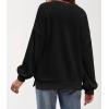 imageZeagoo Women Crewneck Sweatshirts Pullover Tops Long Sleeve Shirts Loose Fit Tops Casual Fall Outfits Y2K Clothes 2024Black01