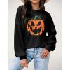 imageZeagoo Women Crewneck Sweatshirts Pullover Tops Long Sleeve Shirts Loose Fit Tops Casual Fall Outfits Y2K Clothes 2024Black02