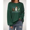 imageZeagoo Women Crewneck Sweatshirts Pullover Tops Long Sleeve Shirts Loose Fit Tops Casual Fall Outfits Y2K Clothes 2024Green01