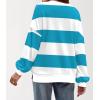 imageZeagoo Women Crewneck Sweatshirts Pullover Tops Long Sleeve Shirts Loose Fit Tops Casual Fall Outfits Y2K Clothes 2024Whiteblue02