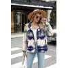 imageZeagoo Womens Cozy Fleece Jacket Western Aztec Print Button Down Coat with Pockets Casual Warm Outwear 2024Blue