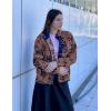 imageZeagoo Womens Cozy Fleece Jacket Western Aztec Print Button Down Coat with Pockets Casual Warm Outwear 2024Brown