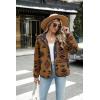 imageZeagoo Womens Cozy Fleece Jacket Western Aztec Print Button Down Coat with Pockets Casual Warm Outwear 2024Brown