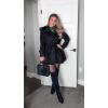 imageZeagoo Womens Fashion Faux Fur Lapel DoubleBreasted Thick Wool Trench Coat Winter Warm Jacket S2XLBlack