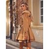 imageZeagoo Womens Fashion Faux Fur Lapel DoubleBreasted Thick Wool Trench Coat Winter Warm Jacket S2XLCamel