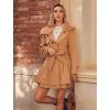 imageZeagoo Womens Fashion Faux Fur Lapel DoubleBreasted Thick Wool Trench Coat Winter Warm Jacket S2XLCamel