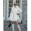 imageZeagoo Womens Fashion Faux Fur Lapel DoubleBreasted Thick Wool Trench Coat Winter Warm Jacket S2XLNewbeige