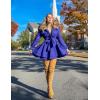 imageZeagoo Womens Fashion Faux Fur Lapel DoubleBreasted Thick Wool Trench Coat Winter Warm Jacket S2XLNewbronze Violet