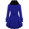 imageZeagoo Womens Fashion Faux Fur Lapel DoubleBreasted Thick Wool Trench Coat Winter Warm Jacket S2XLNewbronze Violet