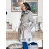 imageZeagoo Womens Fashion Faux Fur Lapel DoubleBreasted Thick Wool Trench Coat Winter Warm Jacket S2XLNewmoon Grey