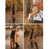 imageZeagoo Womens Fashion Faux Fur Lapel DoubleBreasted Thick Wool Trench Coat Winter Warm Jacket S2XLZkhaki