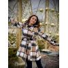 imageZeagoo Womens Fashion Faux Fur Lapel DoubleBreasted Thick Wool Trench Coat Winter Warm Jacket S2XLZplaid03
