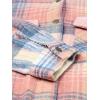 imageZeagoo Womens Plaid Shacket Jacket Long Sleeve Button Down Fleece Hooded Jackets Warm CoatPink