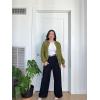 imageZeagoo Womens Sherpa Fleece Jacket Long Sleeve Faux Fuzzy Casual Zip Up Bomber Coat With Pocket SXXLArmy Green