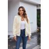 imageZeagoo Womens Sherpa Fleece Jacket Long Sleeve Faux Fuzzy Casual Zip Up Bomber Coat With Pocket SXXLBeige