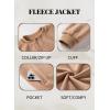 imageZeagoo Womens Sherpa Fleece Jacket Long Sleeve Faux Fuzzy Casual Zip Up Bomber Coat With Pocket SXXLLight Pink