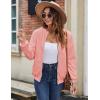 imageZeagoo Womens Sherpa Fleece Jacket Long Sleeve Faux Fuzzy Casual Zip Up Bomber Coat With Pocket SXXLLight Pink
