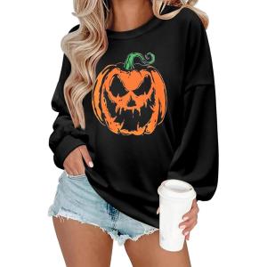 imageZeagoo Women Crewneck Sweatshirts Pullover Tops Long Sleeve Shirts Loose Fit Tops Casual Fall Outfits Y2K Clothes 2024Black02