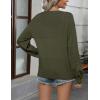 imageZeagoo 2025 Womens Cardigan Casual Long Sleeve Lightweight Crochet Shrug V Neck Tops Button Down Soft Knit SweaterArmy Green