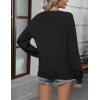 imageZeagoo 2025 Womens Cardigan Casual Long Sleeve Lightweight Crochet Shrug V Neck Tops Button Down Soft Knit SweaterBlack