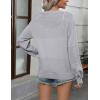 imageZeagoo 2025 Womens Cardigan Casual Long Sleeve Lightweight Crochet Shrug V Neck Tops Button Down Soft Knit SweaterGrey