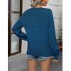 imageZeagoo 2025 Womens Cardigan Casual Long Sleeve Lightweight Crochet Shrug V Neck Tops Button Down Soft Knit SweaterNavy Blue