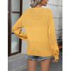 imageZeagoo 2025 Womens Cardigan Casual Long Sleeve Lightweight Crochet Shrug V Neck Tops Button Down Soft Knit SweaterYellow