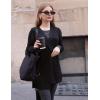 imageZeagoo Womens 2025 Summer Crochet Cardigan Sweaters Lightweight Long Sleeve Open Front Kimono Boho Knit Cover UpsBlack