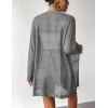 imageZeagoo Womens 2025 Summer Crochet Cardigan Sweaters Lightweight Long Sleeve Open Front Kimono Boho Knit Cover UpsGrey