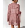 imageZeagoo Womens 2025 Summer Crochet Cardigan Sweaters Lightweight Long Sleeve Open Front Kimono Boho Knit Cover UpsPink