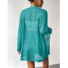imageZeagoo Womens 2025 Summer Crochet Cardigan Sweaters Lightweight Long Sleeve Open Front Kimono Boho Knit Cover UpsTeal
