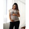 imageZeagoo Womens Cap Sleeve Sweaters Vest Crew Neck Knit Sweater Tops 2025 Casual Summer Sleeveless T Shirt34 Stripe Black