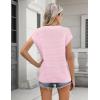 imageZeagoo Womens Cap Sleeve Sweaters Vest Crew Neck Knit Sweater Tops 2025 Casual Summer Sleeveless T ShirtPink