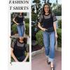 imageZeagoo Womens Mesh T Shirts Short Sleeve Casual Tops Hollow Out Pullover Shirts Crewneck Sexy Fishnet Crop Tee SXXLAblack