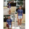 imageZeagoo Womens Mesh T Shirts Short Sleeve Casual Tops Hollow Out Pullover Shirts Crewneck Sexy Fishnet Crop Tee SXXLBlue