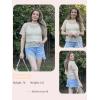 imageZeagoo Womens Mesh T Shirts Short Sleeve Casual Tops Hollow Out Pullover Shirts Crewneck Sexy Fishnet Crop Tee SXXLCoffee