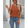 imageZeagoo Womens Summer Short Sleeve Tops Crew Neck Lightweight Pullover Sweaters Loose Dressy Casual Blouse Basic ClothesBrick Red
