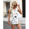 imageZeagoo Womens Tank Tops 2025 Loose Button Down V Neck Flowy Summer Tops Basic Trendy Beach Vacation OutfitsAblue Flower