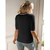 imageZeagoo Women Short Sleeve Sweater Summer Crew Neck Dressy Casual Soft Knit Pullover Tops TrendyBlack