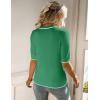 imageZeagoo Women Short Sleeve Sweater Summer Crew Neck Dressy Casual Soft Knit Pullover Tops TrendyGreen