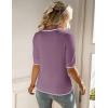 imageZeagoo Women Short Sleeve Sweater Summer Crew Neck Dressy Casual Soft Knit Pullover Tops TrendyPurple